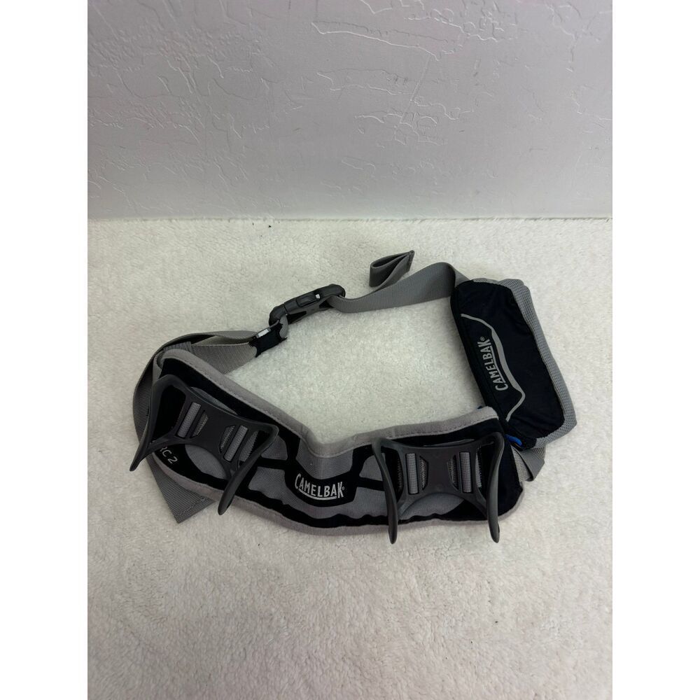 CamelBak ARC2 Gray Blue‎ Hydration Belt Adjustable Strap Storage Pocket Runner